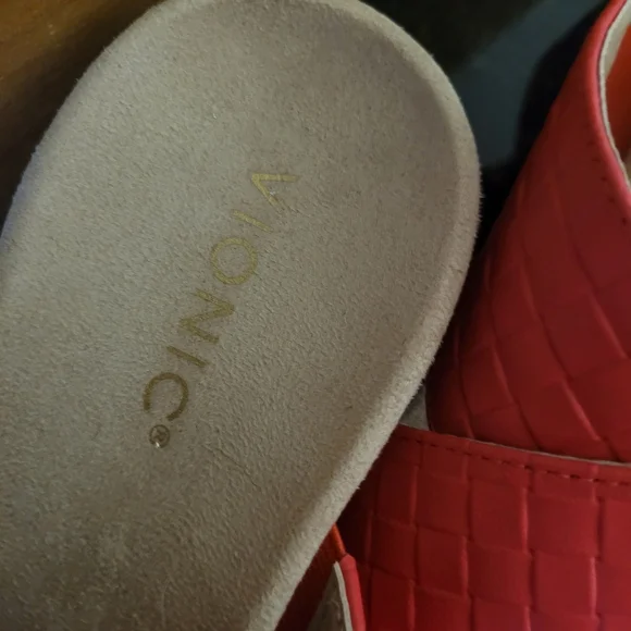 Vionic Woven Wedge Sandals - Picture 2 of 8